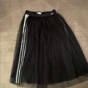 Black Adidas tulle skirt